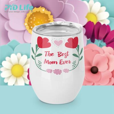 China Stocked PYD Life Sublimation Masks Tumbler Double Wall Stainless Steel Mugs Heat Press Wholesale Custom Sublimation Masks Wine Tumbler for sale