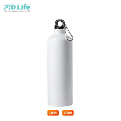 China PYD Life RTS 25oz 750ml Outdoor Promotional Blank White Stocked Aluminum Sports Bottle for sale