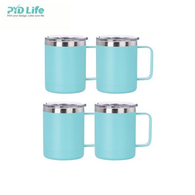 China PYD Sustainable Life Wholesale Camping Coffee Mugs 10oz Powder Coating Double Wall Stainless Steel Travel Mugs for sale