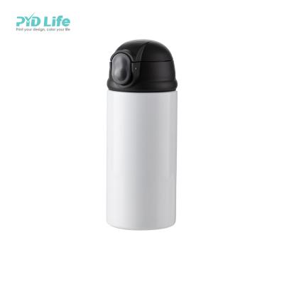 China Custom PYD Lifetime 350ml Sublimation Stainless Steel Flask Thermos Double Wall Stocked Insulated Sports Water Bottle Bulk for sale