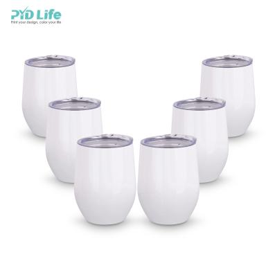 China PYD 12oz Life Sublimation Mug Wine Glass Mug Stainless Steel Wall Stainless Steel Wall Tumbler Personalized PORTABLE Double Tumbler for sale