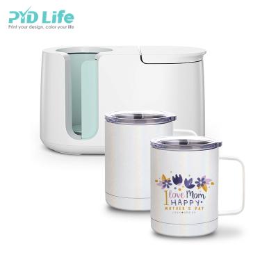 China PYD Viable Life Wholesale 10 oz Rain Arc Glitter Tumbler Cricut Mug Press Machine Stainless Steel Double Walled Sublimation Mugs for sale