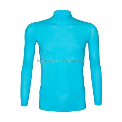 China Wholesale EVERIO Summer Men's Cool Anti-pilling Golf Wear Ice Silk Meryl Full-Sleeved Golf Shirt Suncare Apparel For UV Protection for sale