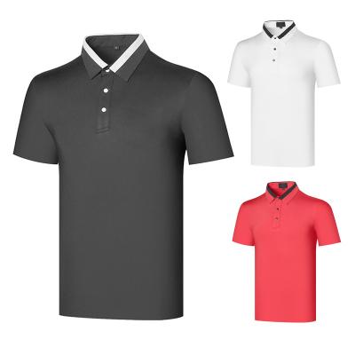 China China Factory Custom Polyester Anti-Pilling Golf Men's OEM Golf Shirts Polo T-shirt Golf Clothes for sale