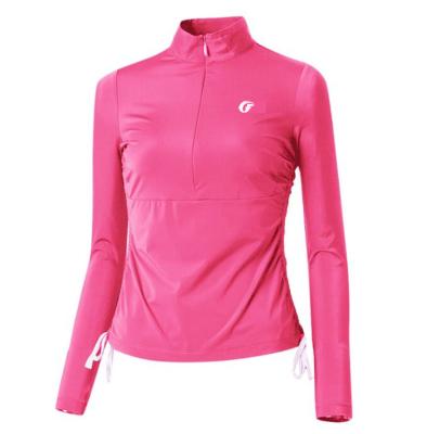 China Fashionable Anti-pilling OEM Customized Lady Sports Shirts Women Golf Quick Dry Shirts Long Sleeves for sale