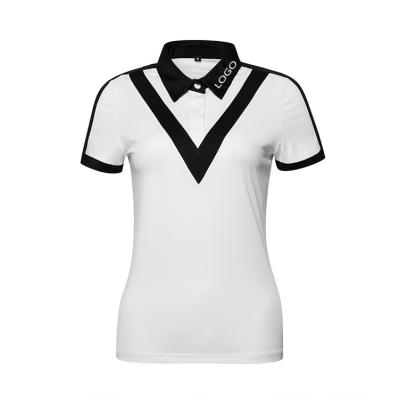 China Golf Lady Casual Wear Women Golf Clothes Ladies T-Shirts Customize POLO Shirt for sale