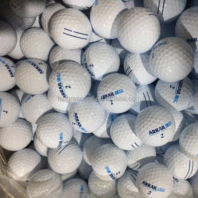 China Outside surlyn 2 pieces golf practice ball golf practice ball wholesale custom empty professional golf tournament field practice ball printed for sale