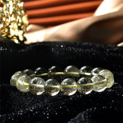 China Promote Healing High Quality Libyan Natural Wealth Bracelet Meteorite Blood Circulation and Blood Increase Vitality Gold Crystal Bracelet for Women for sale