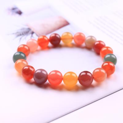 China Cute natural colorful Crystal Bracelet men's and women's bracelet factory direct sales of agate stone bracelet for sale