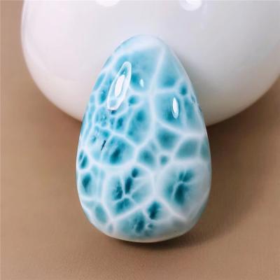 China Factory price FASHIONABLE mulit shapes natural cabochon larimar blue copper pectolite stone for sale