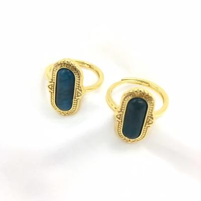 China Fashionable Customization Justeel Jewelry Stainless Steel Natural Rings Shape Jewelry Opal Ring With High Quality And Best Price for sale