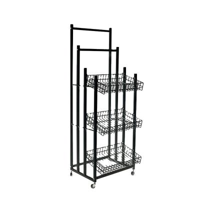 China Easy installation Customizable New Arrival Product Display Stand Metal Custom Tall Retail Racking And Storage for sale