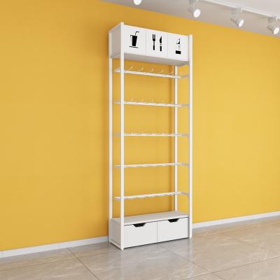 China Easy installation Metal Display Rack Custom Store Shelf Rack Gondola Shelving for sale