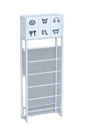 China Easy installation Store Interior Design Shelving Miniso Shop Racking Grocery Store Shelf for sale