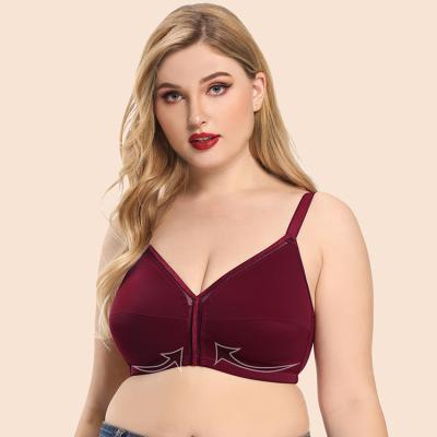 China Fat wholesale high quality ladies QUICK DRY plus size bra seamless comfortable breathable steel ring ladies plus size bra for sale