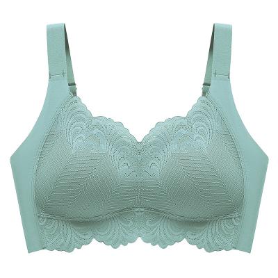 China Hot Selling Nine Piece Cup One-Piece Fixed Underwear GN Seamless Lace Latex Push Up Bra Elastic High Quality for sale