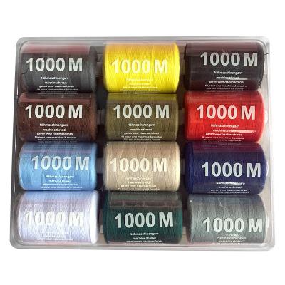 China Sustainable 402 Sewing Thread Small roll set of 12-color household sewing thread for sale