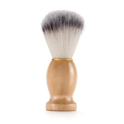 China Wholesale Abeis Men's Natural Beard Brush Shaving Brushes With Handle Custom LOGO Soft Shave Brush For Men for sale