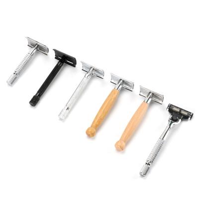 China Abei Single Blade New Product High Quality Manual Razor Men's Old Stainless Steel Double Sided Razor Shaving for sale