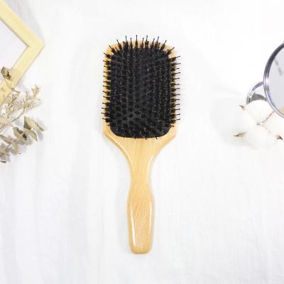 China Abeis Anti Hair Brush Boar Hair Brush Static Paddle High Quality Static Bristle Paddle Massage Oval Hair Brush and Comb for sale