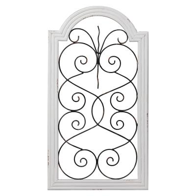 China Europe Antiqued Decorative Window Wall Hanging Metal Pattern Metal Pattern Living Room Home Decor, Home Decor Wall Art, Wall Decor for sale