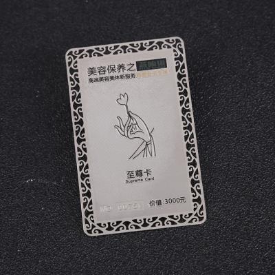 China Custom Europe Metal Postcard Metal Credit Card Metal Business Card for sale