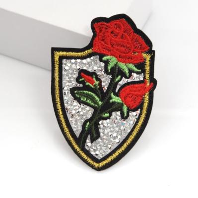 China Low MOQ Custom Flower Embroidery Patch from Viable Manufacturing for sale