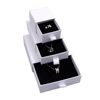 China Handmade Hot Selling Custom Small Ring Drawer Paper Cardboard Jewelry Necklace Packaging Box With Logo for sale