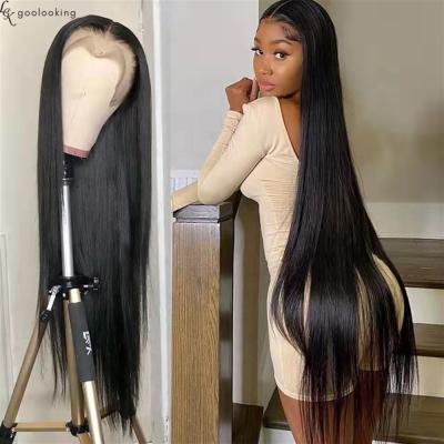 China Silky Straight Wave Brazilian Virgin Cuticle Aligned Double Body Pulled Straight Wave 360 ​​Headband Lace Front Hair Wigs for sale