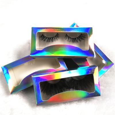 China Customizable Wholesale Good Quality Eyelash Box Laser Logo Paper Box Eyelash Packaging Box for sale