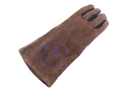 China Industrial Work Gloves Full Cow Leather Working Welding Gloves With Long Cuff for sale