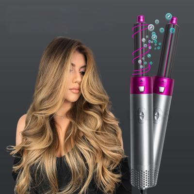 China 5 Wet and Dry 5 in 1 One Step Negative Ion Flight Hair Travel Brush Professional Hair Straightener Hair Curling Iron Curler for sale