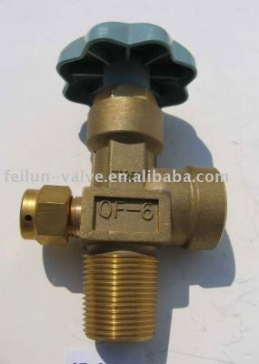 China QF-6 Brass Type Oxygen Cylinder Flap Valve Brass for sale