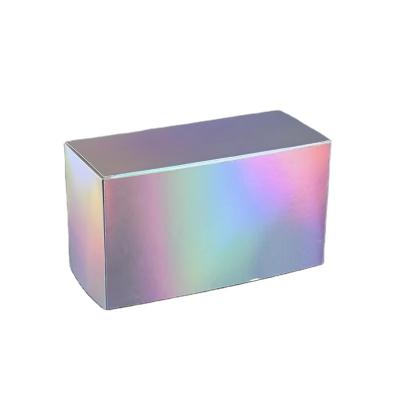 China Low MOQ Recyclable Custom Printed Holographic Drawer Box Luxury Corrugated Gift Box For Makeup Tools Laser Packing Box With Your Logo for sale