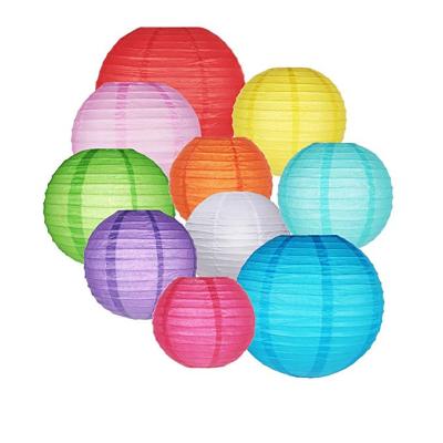 China Festival Decoration Custom Wedding Paper Lanterns Festival Decoration Colorful Decoration for sale