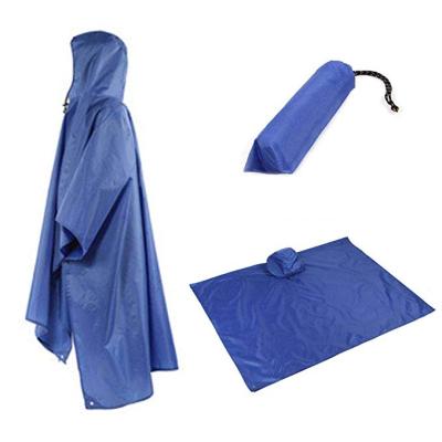 China High Quality Bachelor Rainwear Bachelorette Rainwear 3 in 1 Mat Waterproof Camping Rain Poncho with Hood for sale