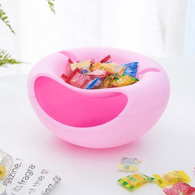 China New Design Mini Stroller Instrument Freshness Storage Round Nut Candy Container, Storage Box With Phone Holder Slot for sale