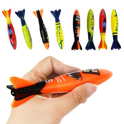 China Popular Toy Torpedo Plastic Diving Game Toy Fish Diving Swimming Diving Toy For Kid for sale