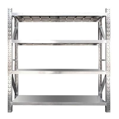 China Durable Hot Selling Adjustable Butterfly Hole Restaurant Polishing Metal Shelves Kitchen Storage Rack 304 Stainless Steel Shelf for sale