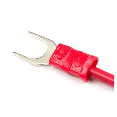 China Red SV1.25 PVC Insulated Female Type Spade Connector Fork Terminal Lug SV for sale