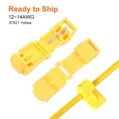 China Best Quality Yellow 87821 Durable Quick Connector 87821 Electrical Male Quick Splice Connectors Yellow for sale