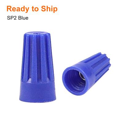 China SP2 Blue Color PVC Insulated Terminal Cable Wire Connector SP2 SP2 Screw Blue for sale