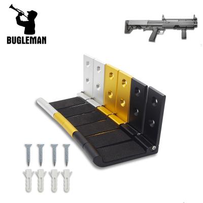 China Bugleman Tactical Gun Hangs Folding Indoor Gun Racks with Padded Shotgun Rifle Sword and Bow Wall Mount for Hunting CH52-4 for sale