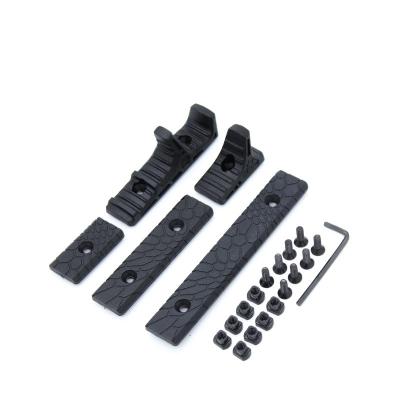 China Picatinny Rail Section Bugleman PPG Hand Stop Kit For M-LOK and Keymod Attachment System Free Float Handguard Plastic Rail Cover Hunting Accessories for sale