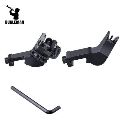 China Bugleman Lightweight Front & Rear Offset 45 Degree Transition Iron Sight Quick Set for sale