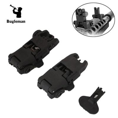 China Lightweight Tactical Bugleman Flip Up Sight Front Rear Sight Rapid Rifle RTS Sight for sale