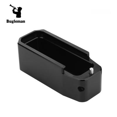 China Tactical Aluminum Alloy Bugleman CNC Magazine Extension Base Base Pad For AR 15 .223 30/40 Round Magazine for sale