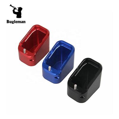 China Aluminum CNC Magazine Accessories Bugleman Magazine Base Aluminum Pad for Glock 17 22 34 35 for sale