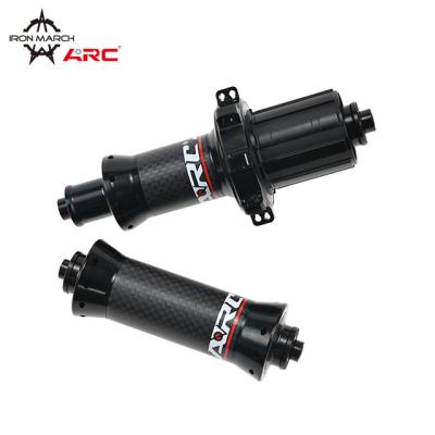 China ARC aluminum factory hot sales RT-030F/RCB 20 24 holes straight pull road hub carbon fiber road bike hubs V brake road bicycle hubs for sale