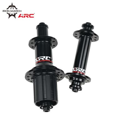 China Aluminum Alloy Ready To Board ARC Bicycle Accessories RT-010F/002R 4 Pawls Aluminum Alloy J-bend V Brake Road Bicycle Parts Hubs for sale